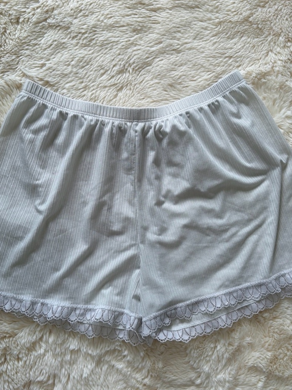 Light Gray Lace-Trim Sleep Shorts - Women Intimates & Sleepwear